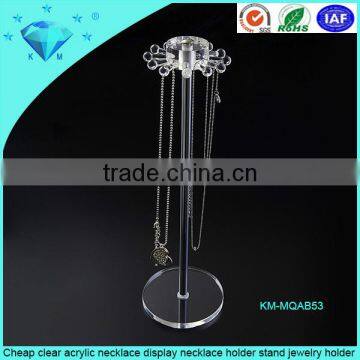 Clear L Shaped Acrylic Display Stand to Hang Necklace, Perspex Necklace Stand photo-4