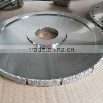 Brazed diamond cutting wheel /Vacuum brazed large diamond profile wheel