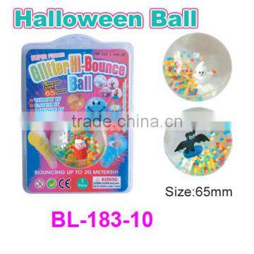 Plastic Bouncing Glitter Halloween Balls