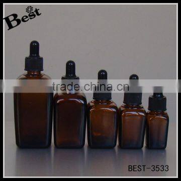 High Quality Original Amber 30ml Square Glass Dropper Bottle Face Oil 30ml Square Glass Dropper Bottle photo-6