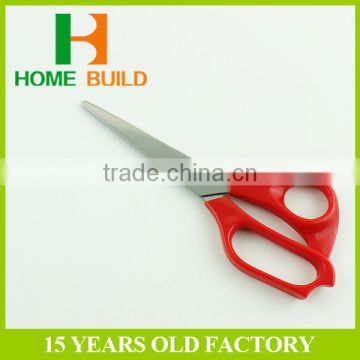 Factory price HB-S7112 red handle stainles steel tailor scissors