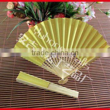Popular Double Sides Paper Bamboo Hand Fan photo-4