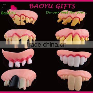 Halloween party fake teeth PVC fake teeth props fake teeth