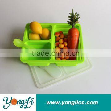 Microwave Oven Safe Silicone Collapsible Lunch Box Supplier