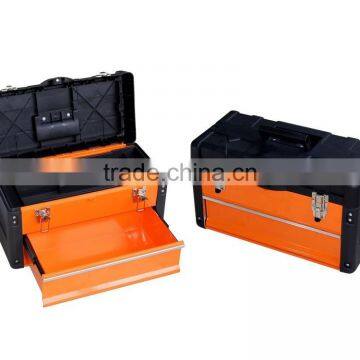 Hand Carry Iron Tool Box With Drawer 49.7x25.3x28.9cm