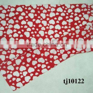 custom designer red and White Love shaped polyester cotten kerchief