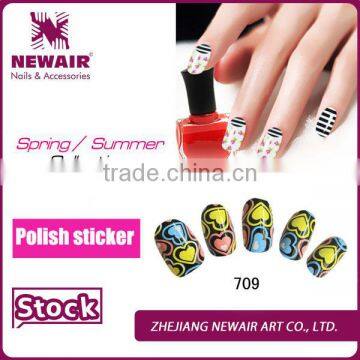 2016 VIVI sweet heart nail decals