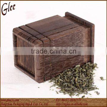 Burned Paulownia Wood Tea Canister Wholesale