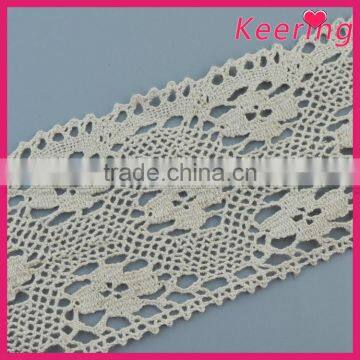 Wholesale dyeable cotton lace fabric WLCB-003