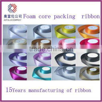 foam core satin ribbon