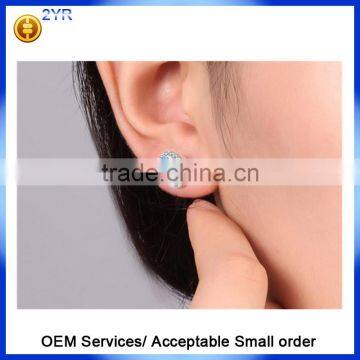 Factory Price Good Quality Halo Designs Earring 925 Sterling Silver AAA Clear CZ Stud Earrings photo-4