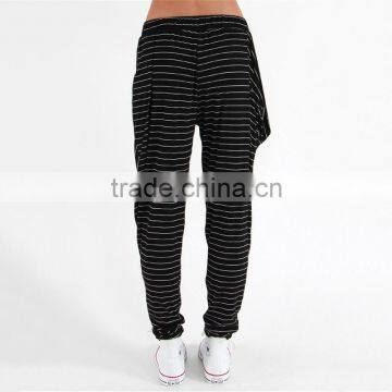 Striped Stylish Women Joggers Long Harem Pants Casual Loose Pants photo-2