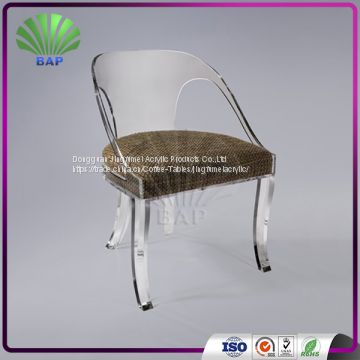 2017 Best Design Commercial Salon Barber Chair Transparent Armrest Leisure Chair