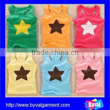 wholesale high quality OEM baby tank top/custom cheap printing children tank top