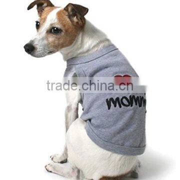 grey Pet Puppy Summer Shirt Pet Clothes T Shirt