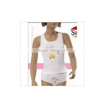 GIRLS Fashion COTTON RIB SPAGGETI STRAP POMPON SET photo-4