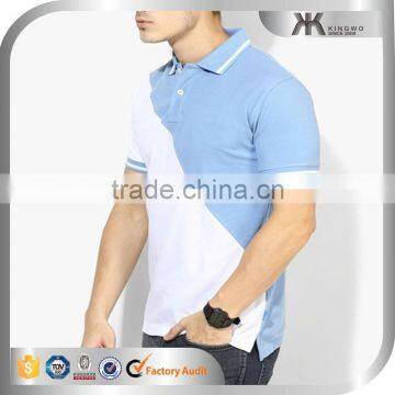 Contrast Colors Men's Latest Pattern Designs Polo T-hirts photo-3