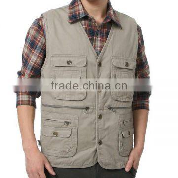 2015 Wholesale Portable Spring Man's Multi Pocket Vest photo-2