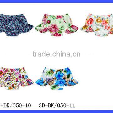 Fashion Kids Children Clothing Printing Wood Ear Short Pants Baby Girl Pant Baggy Thermal Girls Short Pants