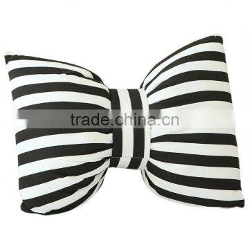 S17024A Lovely Stripe Bow Children Kids Car Pillow Cushion photo-5
