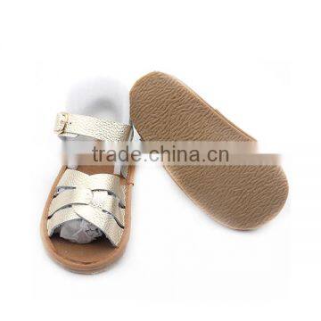 Hot Summer Shoes Cow Leather Flat Sandals for Ladies Pictures photo-3