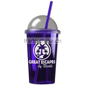 USA Made 20 oz Single Wall Acrylic Tumbler With Dome Lid And Straw - BPA/BPS-free and Comes With Your Logo photo-4