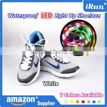 Christmas Night Crazy Shoe Laces Flashing Led Shoelaces Light Up Shoelace Glow In The Dark - Top Quality LED White Shoelaces