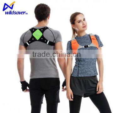 Reflective safety sports running belt with leds flashing