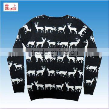 Hot SellingJacquard Christmas Sweater,fashion Sweater,12GG,45%Cotton 45%Polyester 10%Lurex photo-2