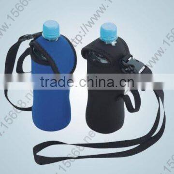 GR-B0163 neoprene bottle cover with shoulder strap