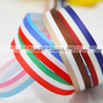 hi-ana ribbon 178 Custom stripe grosgrain ribbon High Quality Custom Logo Designs Striped Grosgrain Ribbon