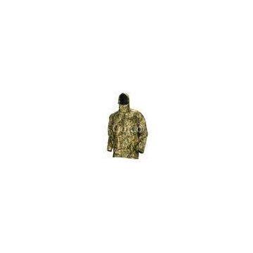 Adjustable Cuffs And Hood Hunting Camo Clothing,  Multi-Functional Camo Hunting Jacket With Detachab