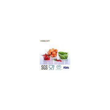 Watertight Round Glass Food Storage Containers For Fruit , Butter
