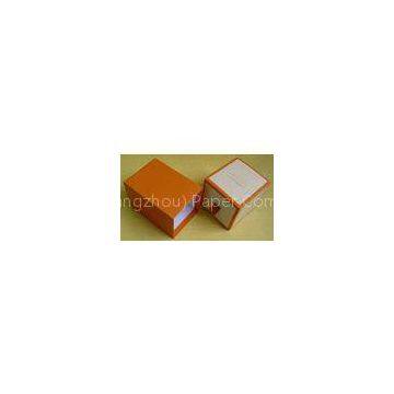 Custom Large Paper Candle Cardboard Gift Boxes Packaging with Orange Ribbions