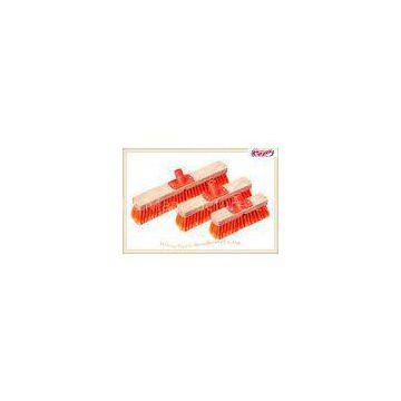 40cm Wooden Block Durable Sweeping Brooms PP Screw Stiff Orange