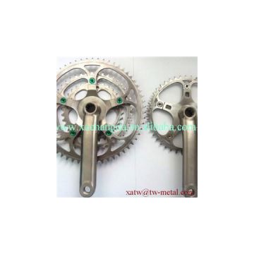 titanium bicycle crankset titanium chain ring titanium crank titanium spider