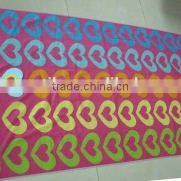 Alibaba trade assurance custom logo jacquard beach towels