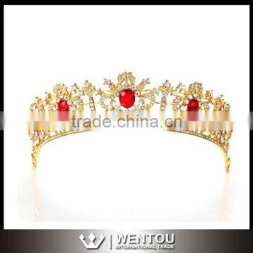 Wholesale Gold Crystal Headband Bridal Tiara Hair Hoop