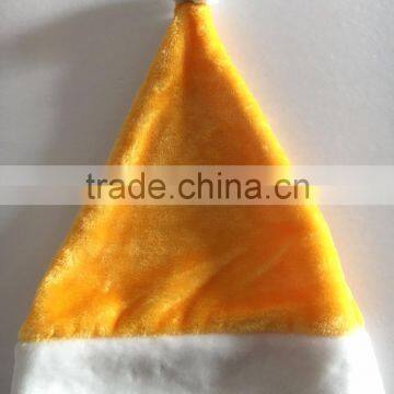 Yellow Santa Christmas Plush Hat