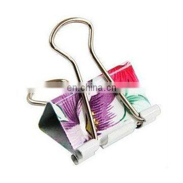 Printed binder clip