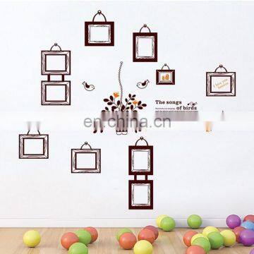 ''The Song of Birds'' Photo Frame PVC Wall/Window Sticker Home Decoration