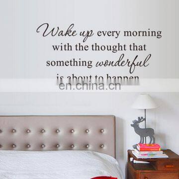 Hot Sale 'Wake up every morning' Room Decoration Wall Stickers