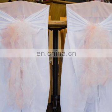 High Quality Organza Ruffled Wedding Chiavari Chair Cover