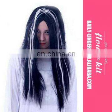 Hot Sale Human Hair Full Lace Synthetic Janpanese Anime Ghost Cosplay Long Wigs