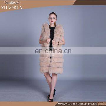 2016 Newest Hot Selling fur coat hooded / fox fur coat