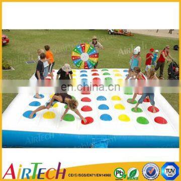 Outdoor inflatable twister game for sports