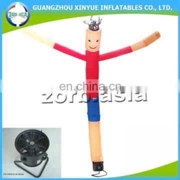 Cheap mini inflatable air tube man with air blower