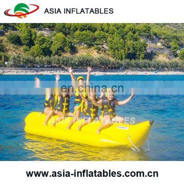 PVC Tarpaulin Inflatable Banana Boat Flying Fish for Sale, 3 persons Inflatable water banana boat flyfish raft