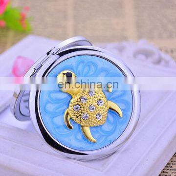 Tortoise Cosmetic Mirror Diamonds Compact Mirror High-end Cosmetic Mirror