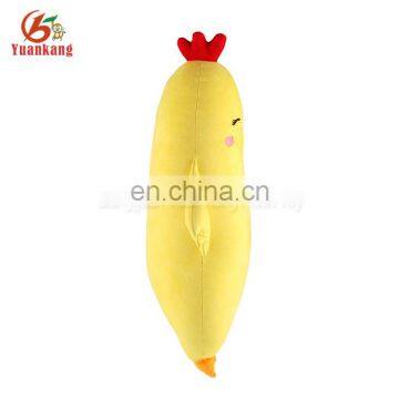 Personalized Funny Yellow Chicken Animal Shaped Plush Body Pillow